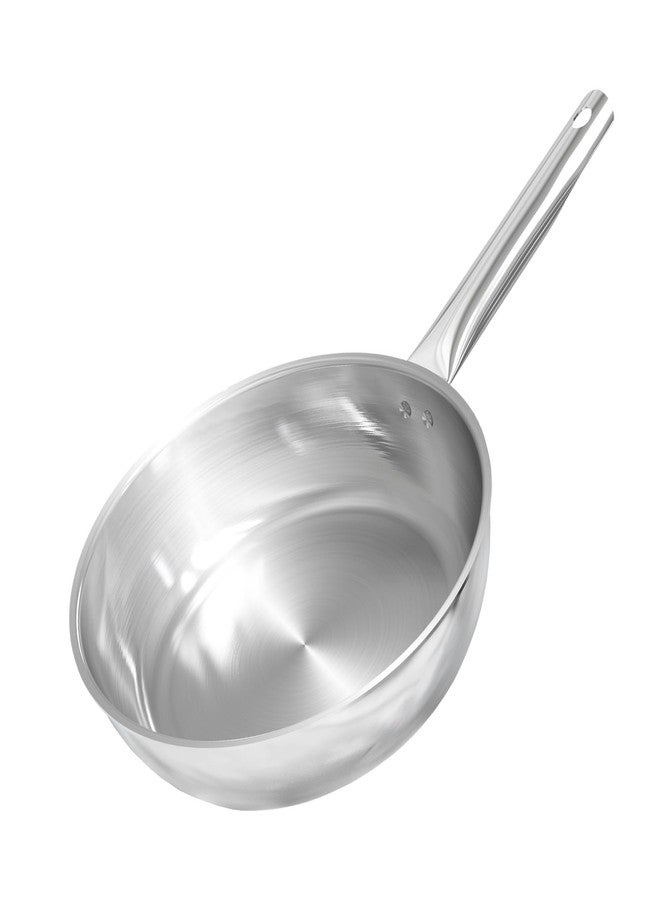 Sunhouse 9 Inch Tri-Ply Stainless Steel Frying Pan, Whole-Clad No Coatings Skillet with Stay-cool Handle for Cooking, Durable & Oven Safe to 500°F, Dishwasher Safe, Compatible with All Cooktops - Image 1